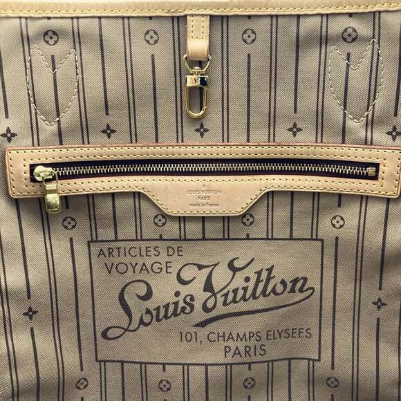 LOUIS VUITTON Authentic Brown Monogram Canvas Neverfull MM Tote Bag - Picture 7 of 10